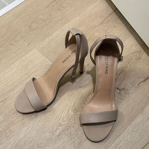 Call It Spring Beige Strappy Heels
